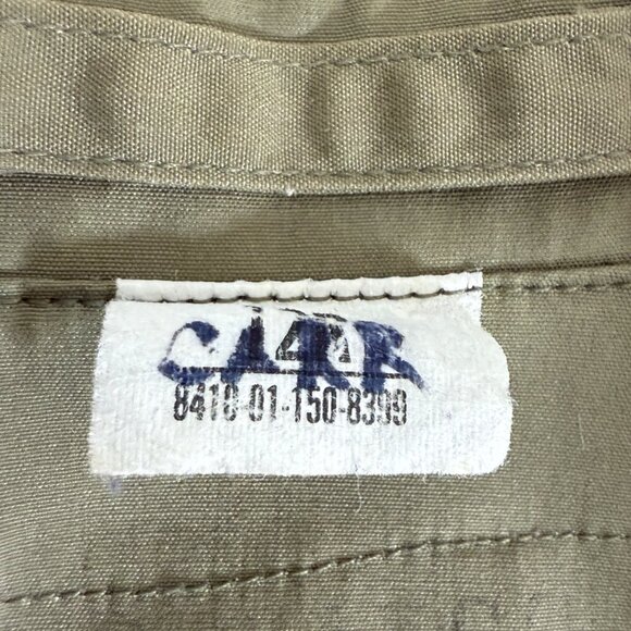 Vintage 1989 US Army Women All Weather Trench Coat 12R Olive Khaki So-Sew Styles - Picture 7 of 14